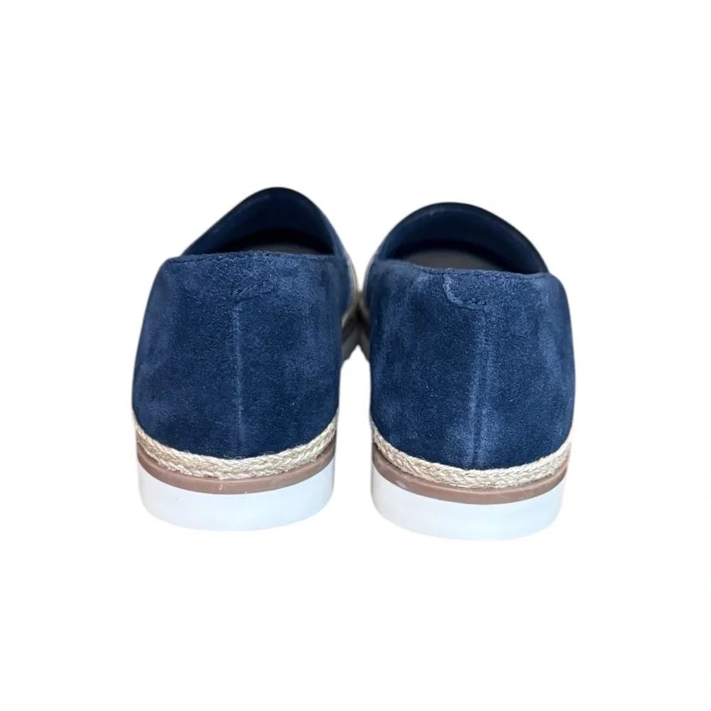 Clarks Serena Paige Navy Blue Espadrilles Casual Slip-On Shoes Women’s Size 7.5